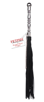 One crack of the Beaded Metal Flogger and your lover will know who is in charge. It Hurts so Good!

Measurements: Entire Flogger is approx. 23 inches in length; Handle is 7.25 inches in length; Strands are 13.75 inches in length

Color: Black and Silver/Chrome 
